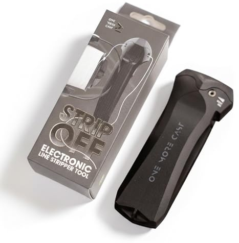 OMC Strip Off Electronic Fishing Line Stripper - Reel Line Removal | Fast Line Removal Tool for Braid, Mono and Fluorocarbon