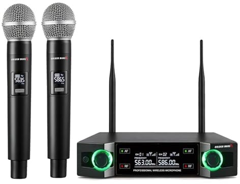 Wireless Microphones Systems for Karaoke Singing with 300 FT Reception