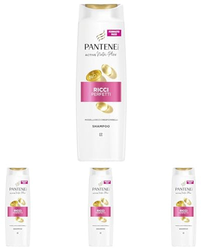 Pantene Pro-V Shampoo Ricci Perfetti 400ml per Ricci Crespi e Ribelli. Deterge e Protegge i Legami del Capello per Capelli dall'Aspetto Sano. Senza Olio Minerale e Coloranti. Con Active Nutri-Plex