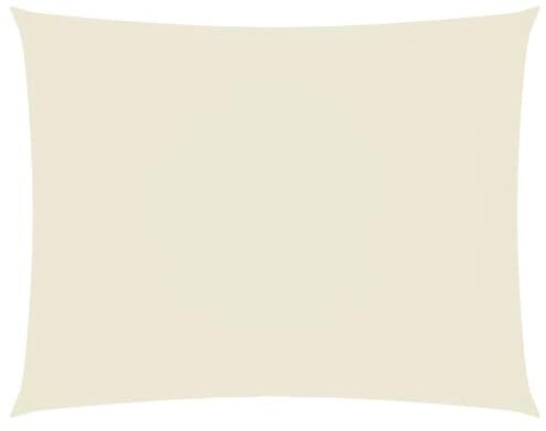 vidaXL Sonnensegel Rechteckig 4x6m Creme Sonnenschutz Sonnendach Beschattung