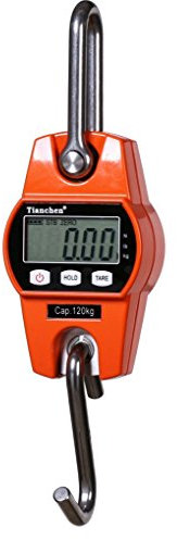 Mini-Waage für Küchen-Kran, LCD-Anzeige, hohe Genauigkeit, elektronische Waage, Kranwaage, digital, hängende Waage, CE 60 kg Orange