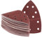 Klett Prio-Schleifdreiecke, 50 Blatt, Korn 180, 105x152 mm, 11-Loch, Schleifscheiben-Set, für Multischleifer