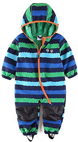 umkaumka Schneeanzug Shoftshelloverall Softshellanzug Wasserdichtes Winddichtes warmen Fleece Gr.92