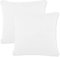 CelinaTex BeBasic Kissenbezug Doppelpack 40 x 40 cm weiß Mikrofaser Dekokissen Bezug Jersey