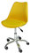 Sedia da Ufficio Girevole, Sedia da scrivania Giallo con rotelle MOD. Sally