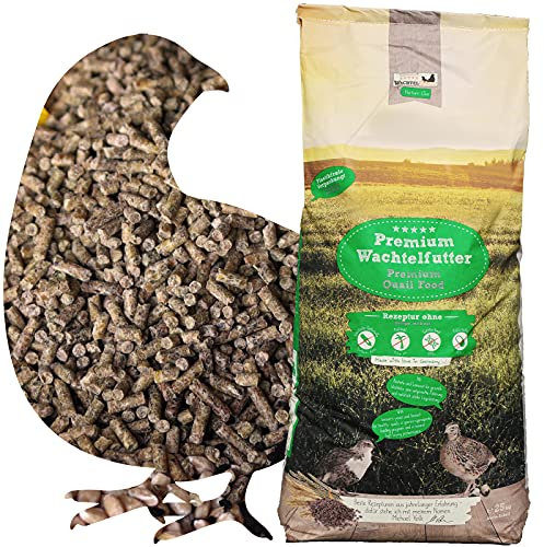 WachtelGold® Wachtelkorn MiteFight 25 kg – Anti-Milben Premium Alleinfutter für Wachteln, mit Schwarzkümmel, Leinsaat & Bierhefe, optimal mineralisiert, gentechnikfrei & ohne Palmöl