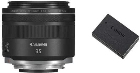 Canon obiettivo RF 35mm f/1.8 & LP-E17 Batteria Ricaricabile Nero/Antracite