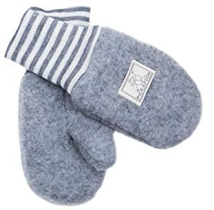 PICKAPOOH Baby und Kinder Bio-Fleecehandschuhe, Grau, Gr. 3 (3-4 Jahre)