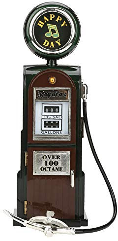 Felenny Boîte à Musique Rétro Nous Pompe à Essence Distributeur de Carburant Forme Beau Design Cadeau Exquis pour Les Amis de La Famille