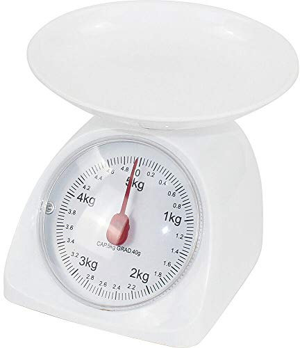 NEW 5KG KITCHEN SCALE WEIGHING COOKING FOOD WEIGHT ROUND MECHANICAL TRADITIONAL
