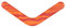 TOYANDONA 1Pc Schaum Bumerang Rückkehr Dreieck Bumerang für Jungen Und Mädchen Outdoor Flug Spielzeug Rot