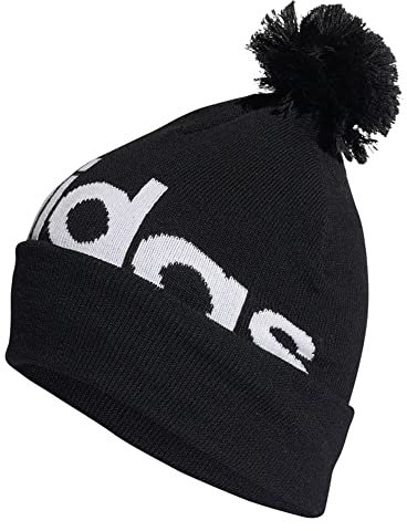 adidas Unisex Pompom Woolie Mütze, Schwarz/Grpudg/Weiß, Einheitsgröße