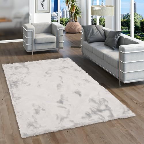 Pergamon Luxus Super Soft Lammfell Kunstfell Teppich Aspen Hellgrau in 7 Größen