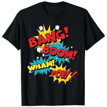 Comic Book Bubbles - Boom Pow T-Shirt