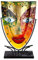 GILDE GlasArt 39874 - Jarrón Decorativo (Cristal, 47 cm de Altura, 47 cm), Multicolor