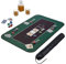 Relaxdays Pokermatte 100 x 60 cm, Texas Holdem, Pokertischauflage groß, rutschhemmend, Polyester, Pokerzubehör, grün