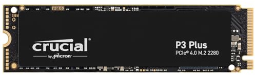 Crucial P3 Plus PCIe Gen4 NVMe 2TB SSD, Up to 5,000MB/s Read, Laptop & Desktop (PC) Compatible, Solid State Drive – CT2000P3SSD8
