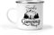 Personalised Camping Mug Enamel Cup Indoor Outdoor Gift for Men Ladies Mum Dad Children Tea Coffee Gifts Camper Holidays Adventure Tent Accessories Birthday Christmas Present