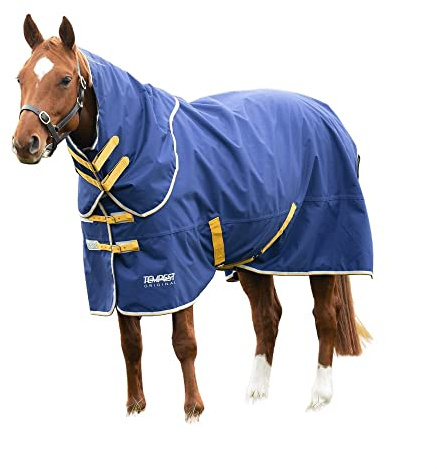 Shires Tempest Original 50 Pferdedecke und Hals-Set, Marineblau, 152 cm