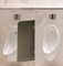 Schön und Wieder Urinal Schamwand | WC Trennwand | Bidet Trennwand | Toiletten Trennwand | ESG Rauchglas | Nanobeschichtet mit Lotuseffekt