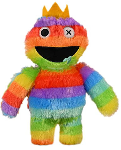 wiztex Rainbow Friends Plüschtier Kollektion, 30 cm Plüschtier | Schön animiertes Plüschtier inspiriert von Rainbow Friends Fans (Multi Rain-Bow Friends)