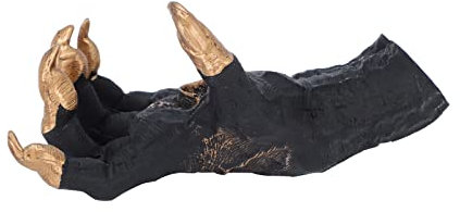 Micozy Witch's Hand Deko Wohnzimmer Wanddekoration - The Monster Hand Wandbehang Gothic Deko, Fantasy Decoration Armband Schmuck Display Rack Aesthetic Room Decor Halloween Wanddeko (Gold)