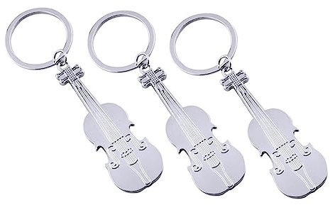 GALPADA Piccolo Portachiavi A Forma Di Violino Che Suona Musica Apribottiglie Portachiavi Decorativo Unico Per I Viaggi