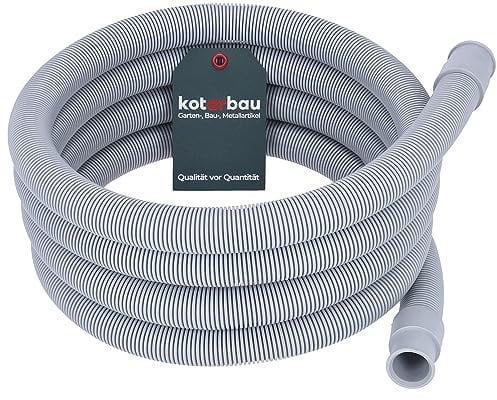 KOTARBAU® Waschmaschinen Ablaufschlauch 3 m x ⌀ 24 mm Abwasserschlauch Waschmaschinenschlauch für Spülmaschine Geschirrspüler