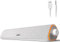 SOULION R50 Casse per Pc, Bluetooth e Altoparlanti PC da 3,5 mm, 10W, Alimentazione USB, luci colorate Soundbar con Pulsante Interruttore, Soundbar per PC, desktop, laptop, Bianco, 42 x 8 x 9cm