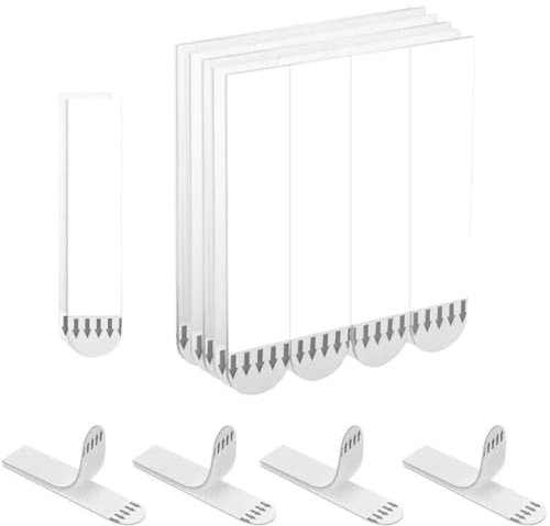 Tiras grandes para colgar cuadros, resistentes, 12 pares (24 tiras) para colgar fotos, sin clavos, cinta de velcro sin daños, tiras adhesivas resistentes al agua para colgar marcos y decoraciones de