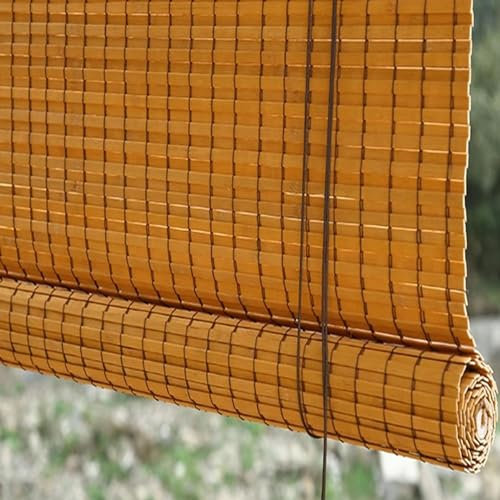 Store enrouleur en bambou naturel - Protection UV - Pour intérieur/extérieur/jardin - 70 x 180 cm