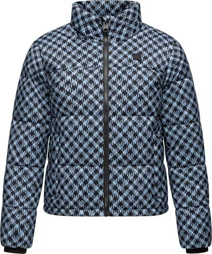 Ragwear Damen Steppjacke warme Winterjacke wasserdicht kurz mit angesagtem Hahnentritt Muster Serah Print YOUMODO XS-6XL