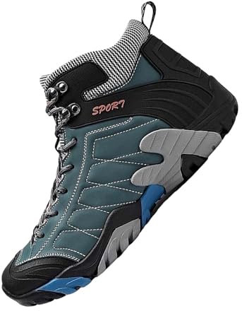Generico Anfibi Donna Stivali Cowboy Donna Tronchetti Stivali da Neve da Uomo Stivali da Neve Alti da Uomo Scarpe da Ginnastica Casual alla Scarpe Casual Piatte Tronchetti Donna Stivali (Blue, 43)