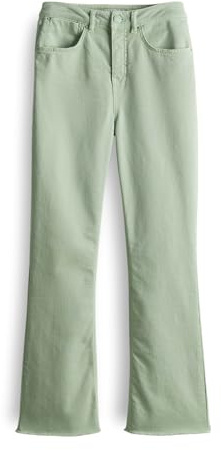 OPUS Damen Flared | Flared Jeans Eboni French Mid Rise mit Comfort Stretch Green Glow, 44 L28