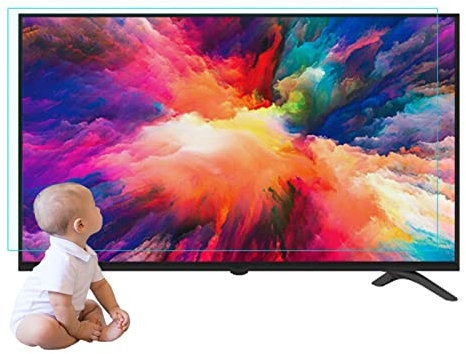 YBAAKZIIR Panneau de Protection d'écran TV, Film de Protection Anti-lumière Bleue for téléviseur LCD QLED 65 Pouces, Filtre for écran TV extérieur/intérieur(65 1429 * 804mm)