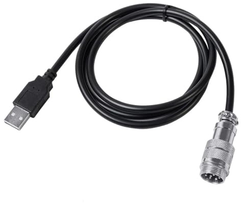 Cable adaptador USB a DIN macho de 9 pines – Sim Racing Shifter y cable de conexión de PC de freno de mano (1,0 m, negro)