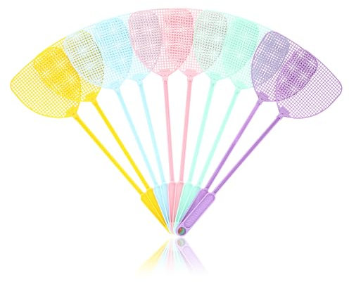 Rovar Juego de 10 matamoscas con espaciador para moscas, mosquitos e insectos, 44 x 12,5 cm, colores surtidos