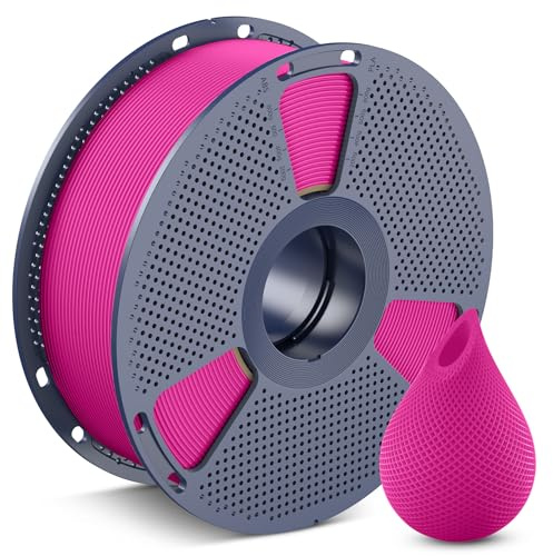 SUNLU PETG Magenta Filament 1.75 mm, 3D Drucker Filament Magenta PETG 1KG | Hohe Festigkeit & Zähigkeit PETG 1KG Spule (2,2 lbs) für Meisten 3D Drucker, Maßgenauigkeit +/- 0,02mm, Magenta 1000g