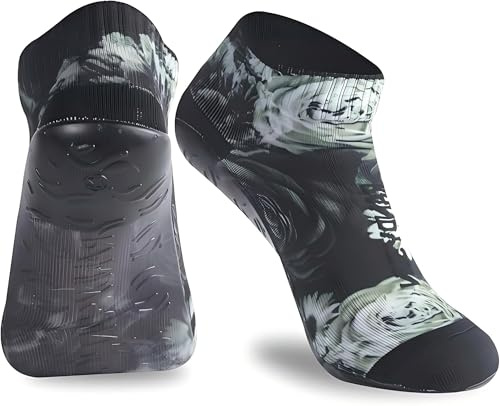RANDY SUN Sockenschuhe Damen & Herren, Beach Barfuß Socken, Schnell Trocknend Strand Socken mit TPE-Sohle, Strandschuhe für Beachvolleyball, Surfen