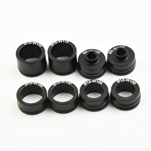Dolvitrny Aluminiumlegierung für Gabelhalterung für Autodach, Schnellspanner Steckachsenadapter, 100 mm bis 110 mm, für Fahrradhalterung für LKW, SUV, Wohnmobile (schwarz)