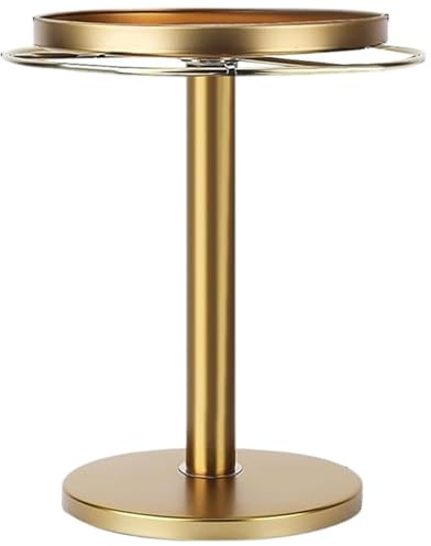 Organizer per occhiali da sole, Holer per occhiali 6x8 pollici Porta dorato con anello esterno per appenderlo e vassoio interno per posizionare Organizer da scrivania in metallo antiscivolo