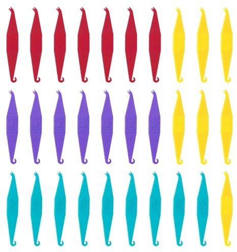 30 PCS Brace Band Hook, Rubber Band Stick for Brace Very Small Orthodontist Tool Dental Elastic Placers Pusher Plastic Elastics Insertion Removal Accessories, Multicolour for Daily Oral Care
