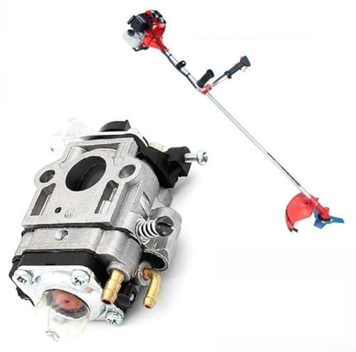 Engine Carburetor Replacement for 40.5 cc 44.5 cc 43 cc 52 cc Grass Trimmers and Brush Cutters Diameter Air Intake 15mm Filter 17mm