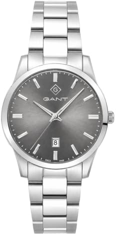 GANT Taunton Herrenuhr 39 mm Edelstahl Mineralglas Quarz