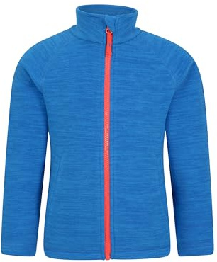Mountain Warehouse Snowdonia Kids Soft Fleece Jacket | Boys & Girls Lightweight & Breathable Full Zip Sweater Top, Quick Drying Pullover with Zipped Pockets, For Layering, Winter