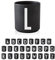 Design Letters Tasse Personalisiert (A-Z) | Kaffeebecher Porzellan | Kaffeetassen Buchstaben | Personalisierte Tasse, Personalisierte Geschenke | Tassen Schwarz | Dekorativ Tassen Buchstaben 250 Ml