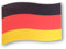 Sonia Originelli Magnetfahne Flagge für das Auto Fanartikel Fussball EM WM, Farbe: Deutschland-ohne Wappen
