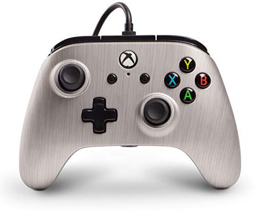 PowerA Erweiterter kabelgebundener Controller für Xbox One – Aluminium gebürstet