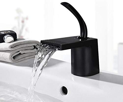 YHSGY Waschtischarmaturen Becken Wasserhahn Wasserhahn Bad Wasserhahn Solide Weiß Schwarz Messing Chrom Gold Finish Einhand-Waschtischbatterie Mischer