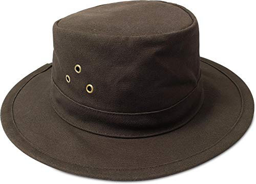 normani Australian Traveller Buschhut Canvas Hat 'Uluru' Farbe Braun Größe L